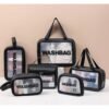 6PCS Transparent PVC Waterproof Portable Toiletry Bag