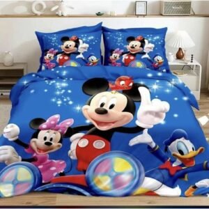 Beautiful Mickey Mouse Children Bedsheet With Pillowcase(s)