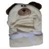 Baby Blanket Sherpa Hooded 3D - Cream