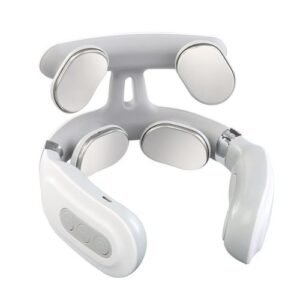 4-Head Cervical Spine Massager Strength Adjustment USB Rechargeable Intelligent Pulse Heating Neck Massager Neck Care
