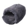Non-slip Hamster Bed Cozy Plush Pet Hideout Warm Hamster Guinea Pig Dark Gray