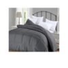 Bedding Sets Plain White Bedsheet With Grey Duvet Set With 4 Pillows
