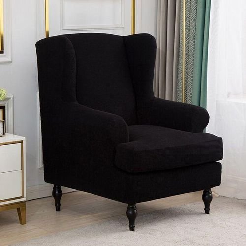 Sloping Arm King Back Chair Cover Elastic Armchair Wingback