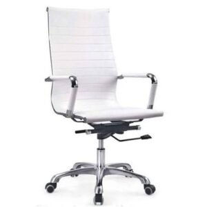 ELEGANT SWIVEL OFFICE CHAIR - WHITE