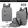 3 In 1 Waterproof Anti-Theft Smart Backpack With USB Charging Port