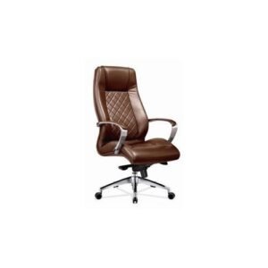 Leather Brothers Luxury Executive High Back Office Chair -Brown (Prepaid Payment Only )