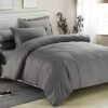 Ash Colour Duvet,Bedsheet + 4 Pillow Cases