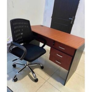 Manager Office Table And Mesh Swivel  Chair