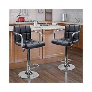 Elegant Bar Stools With Arm And Back Rest - Set Of 2