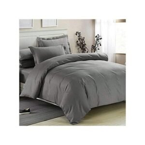 Plain Duvet, Bedsheet And 4 Pillowcases