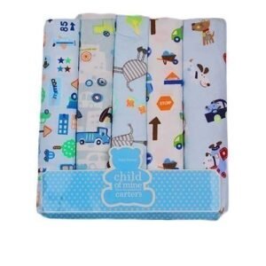 Carter's 5 Piece Baby Receiving Blankets And Flannels
