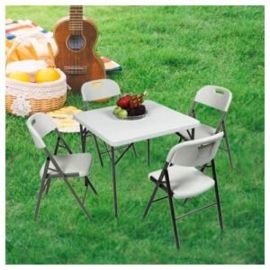 4 Seater Square Outdoor Table & Chairs - 4ft