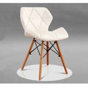 Dinning Plastic Chair With Wooden Base