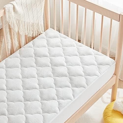 Shola Spark Infant Water-resistant Mattress Topper Toddler/newborn Cot Mattress Topper With Fitted Cover Protector (deluxe)