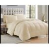 Beautiful QUALITY Plain Cotton Duvet Set.-Cream