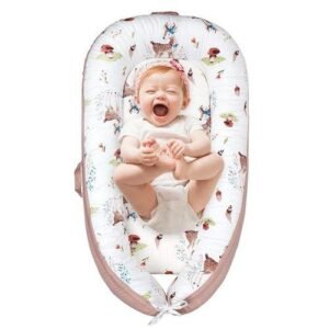 Baby Lounger Co-Sleeping Bassinet Soft Cotton Infant Bed