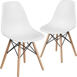 Jackson Resturant Plastic Strong Chair Set Of 2 - White