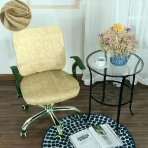 Elastic Rotating Office Chair Cover Stretch Spandex Chair Covers Anti-dirty Removable Computer Turning Seat Chair Cover 24 Color