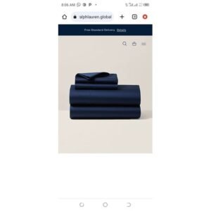 Plain Bedsheets And  Pillow Cases -  Navy Blue