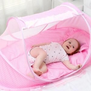 Happy Baby New Born Cushioned Foldable Baby Crib With Net