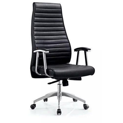 High Quality Leather Director Office Chair-(High Back)Black