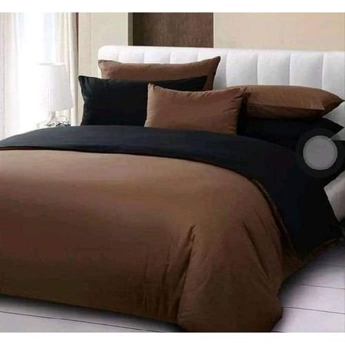 Bedsheet & Duvet With 4 Pillow Cases - Chocolate