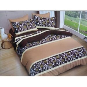 Unique Pattern Bed Sheet- Brown