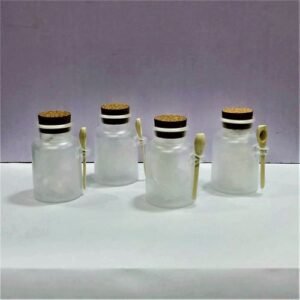 Portable Storage Jar With Wooden Spoon Seasoning Jar