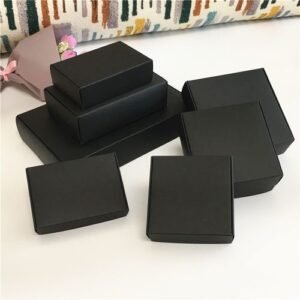 30pcs Blank Kraft Paper Gift Box With Window Handmade Soap