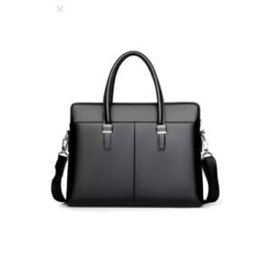 Plain Black Executive Fashion Laptop Bag