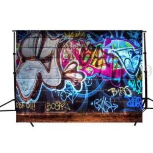 5X7FT Street Graffiti Wall Photography Background Backdrops Photo Prop Studio