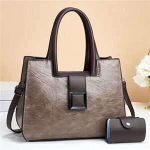 Women Fashion Female Tote Shoulder Messenger Handbag - Nude