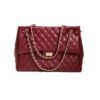 (Red)High Quality Women Pu Leather Shoulder Bag Fashion Designer Ladies Messenger Bags New Luxury Female Large Capacity Crossbody Bag MAA