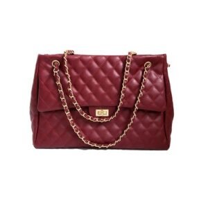 (Red)High Quality Women Pu Leather Shoulder Bag Fashion Designer Ladies Messenger Bags New Luxury Female Large Capacity Crossbody Bag MAA
