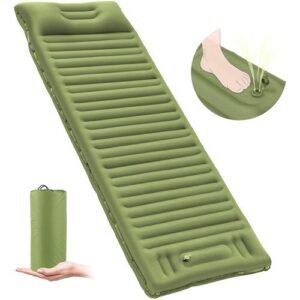 Inflatable Sleeping Pad For Camping, Camping Mat With Pillow