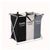 3 Sections Foldable Laundry Bag