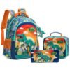Jasmine  Roar Dinosaur Backpack 3pc 16inch