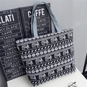 Women Shopping Bag Casual Shoulder Bag Canvas Bag Handbag