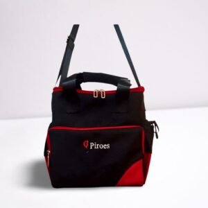 Piroes Quality Tapeter Lunch Bag For Children And Adults (Red)