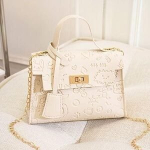 Portable Cute Ladies Bag small White