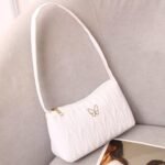 Portable Leather HandBags For Ladies Sling Bag Women Crossbody Bags Shoulder Bag White