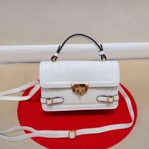 Ladies portable bag tote classic shoulder or crossbody bags for women-White