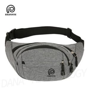 EILIFINTE B08 Unisex Sports Waist Pack Chest Bag-Dark Grey