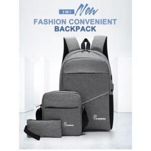 GATWIGA 3 IN 1 Bag Set Pencil/Crossbody/Laptop Backpack