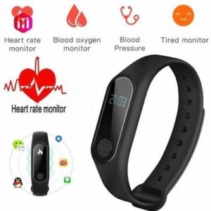 Sport Waterproof Heart Rate Monitor Smart Bracelet M2 Wrist Band Smart Watch OLED Fitness Tracker Pedometer For IOS Andriod Phones HT