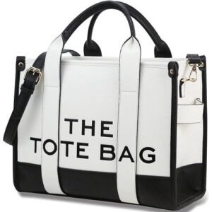 Tote Bag For Women, The Leather Tote Bag with Zipper Shoulder Crossbody Handheld Bag for Work School Office Travel