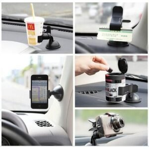 On Mini Car Phone Holder Car Navigation With Rotating Clip Frame Multifunction Phone Holder For Andriod Phone-Not Specified