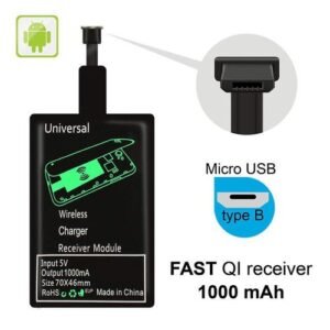 Ipumyno Qi Wireless Charger Receiver Charging Adapter Receiver Pad Coil For Iphone 6 6s 7 Plus For Andriod Micro Type C