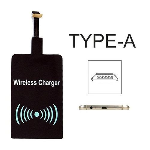 For Andriod Type C Qi Wireless Charger Receiver Pad Coil For Iphone 5 5s Se 6 6s 6splus 7 Plus Wireless Charging Adapter Mat