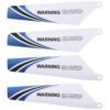 Syma 4pcs spare bla des for helicopter rotor rc S107, Blue